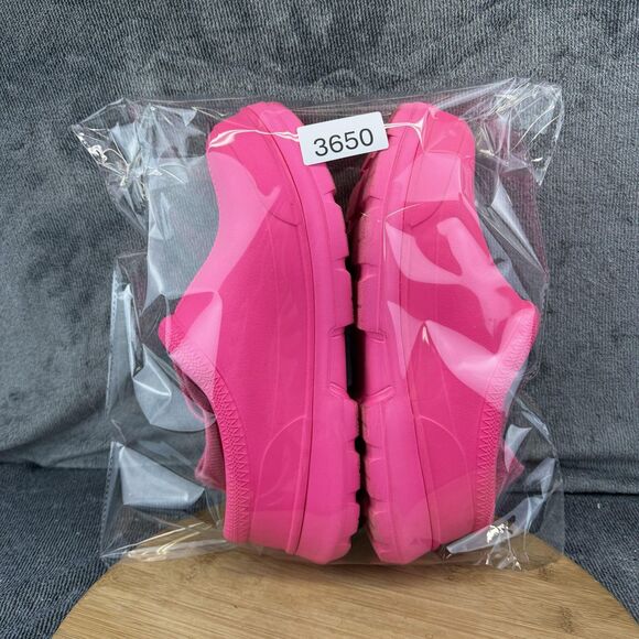 UGG Shoes Womens Size 10 Pink Rubber Waterproof Lined Slip On Clog Sneakers - Picture 11 of 11